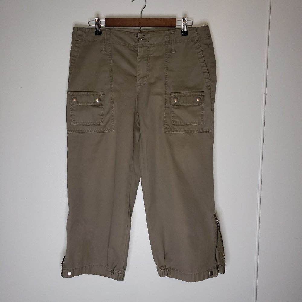 GAP Cargo Capri Crops Pants sz 12